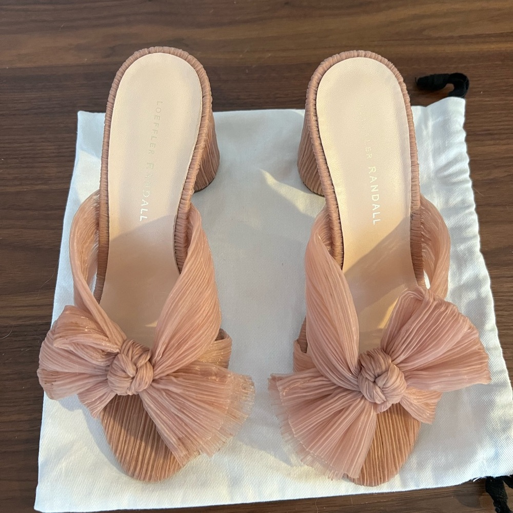 Loeffler Randall 7.5 Penny Mule in Beauty - worn 1 time practically new!!!